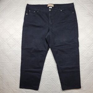 jms Just My Size black classic Stretch Denim‎ jeans size 26W short